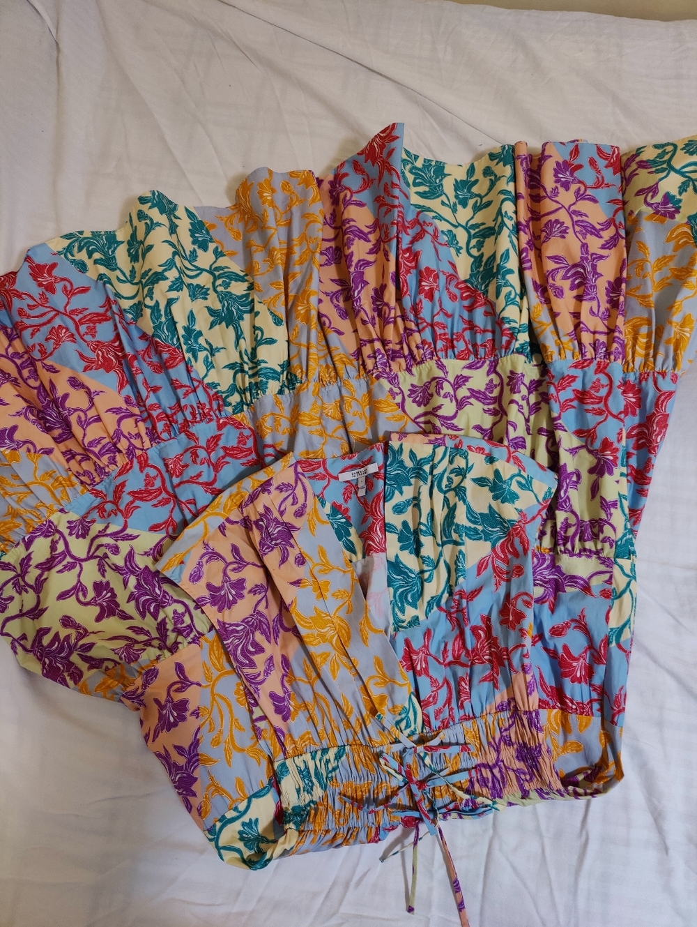 Derek Lam 10 Crosby Fatima tiered floral a line dress, Size 2 - Picture 13 of 13